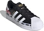 Lookbook (JR) adidas Superstar J 'Jalur Tumit Perkataan - Core Hitam' FX5872