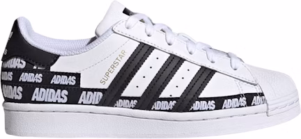 (Youth) adidas Superstar J 'Wordmark Heel Stripe - Cloud White' FX5871 (Youth) adidas Superstar J 'Wordmark Heel Stripe - Cloud White' FX5871