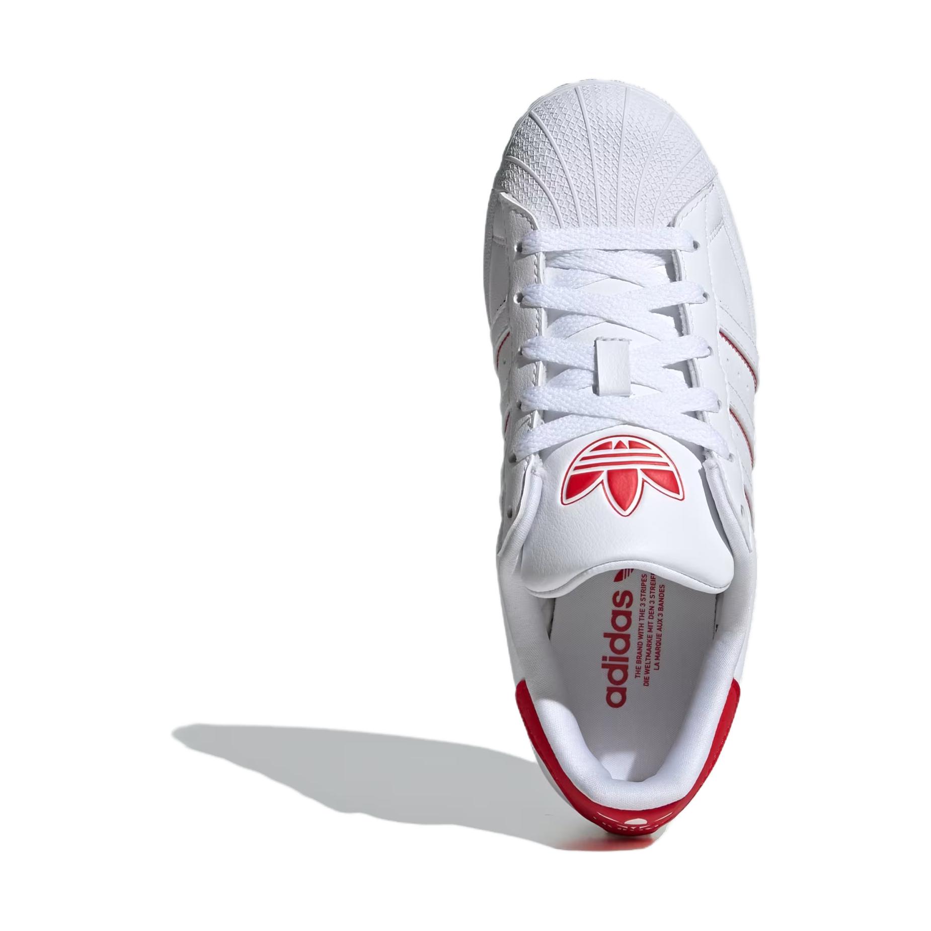 (Youth) adidas Superstar K 'White Scarlet' 圖 5