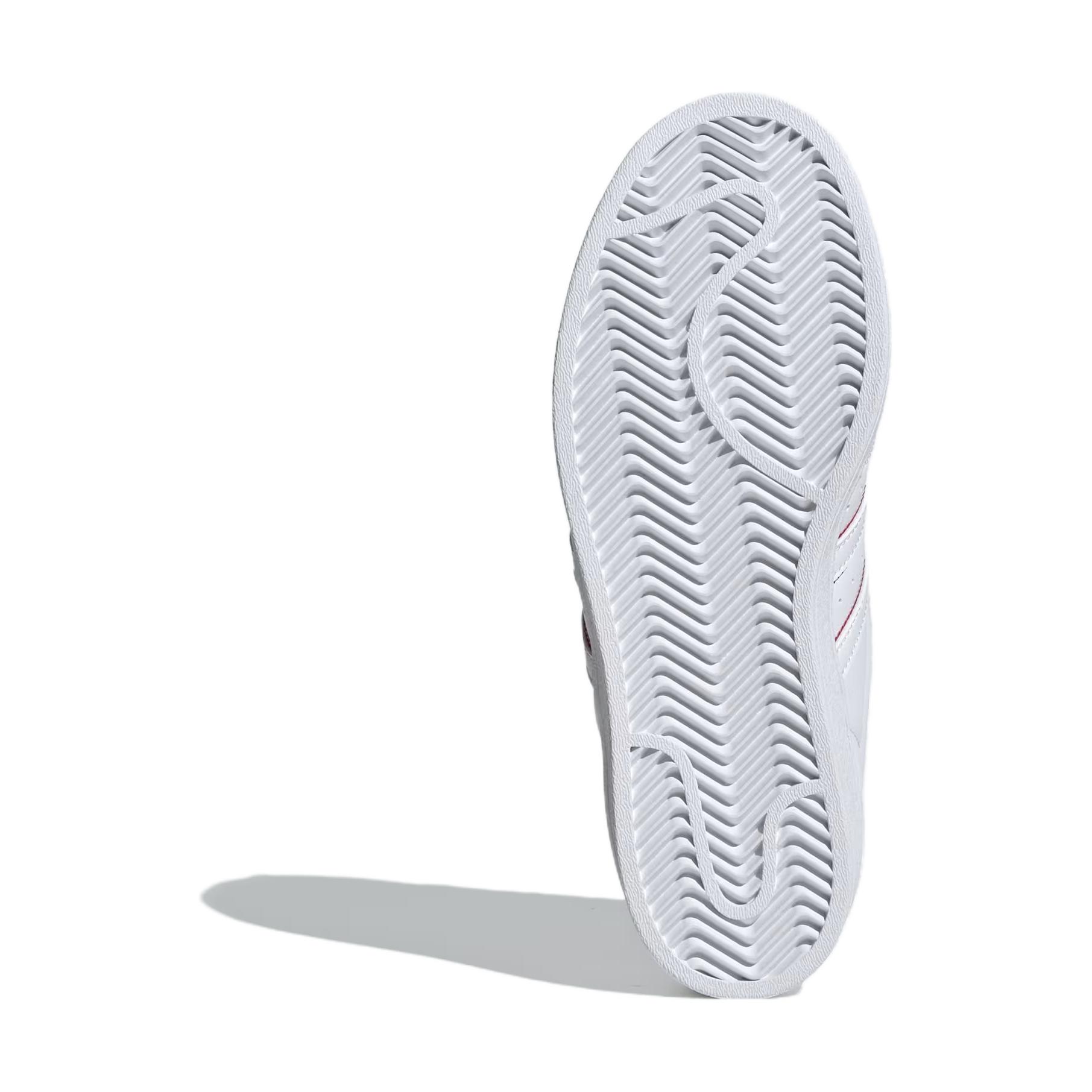 (Youth) adidas Superstar K 'White Scarlet' 圖 6