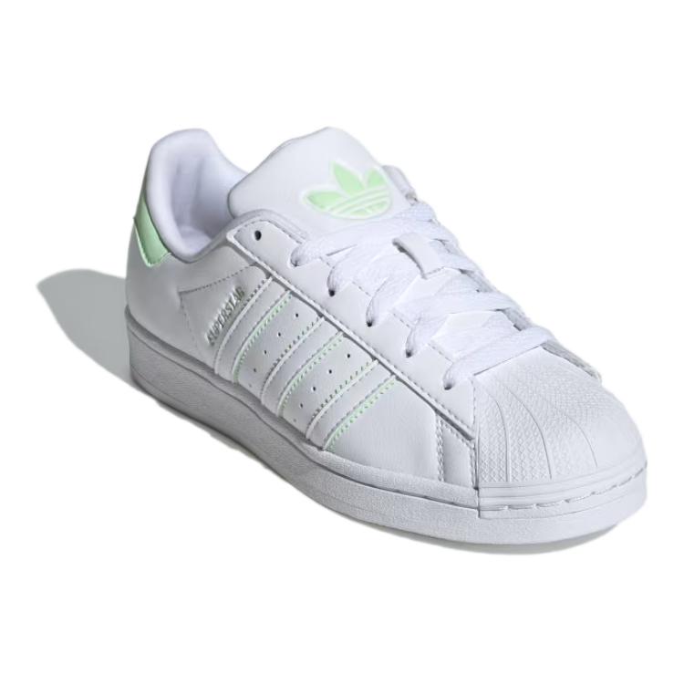 Lookbook (JR) adidas Superstar K 'Putih Hijau Semi Spark' IE0270