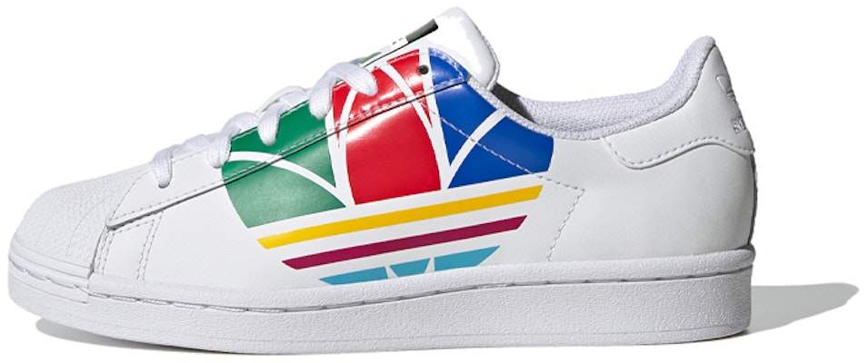 (JR) 아디다스 슈퍼스타 퓨어 J '컬러풀 트레포일 - 클라우드 화이트' FW4005 Buy (JR) 아디다스 슈퍼스타 퓨어 J '컬러풀 트레포일 - 클라우드 화이트' FW4005