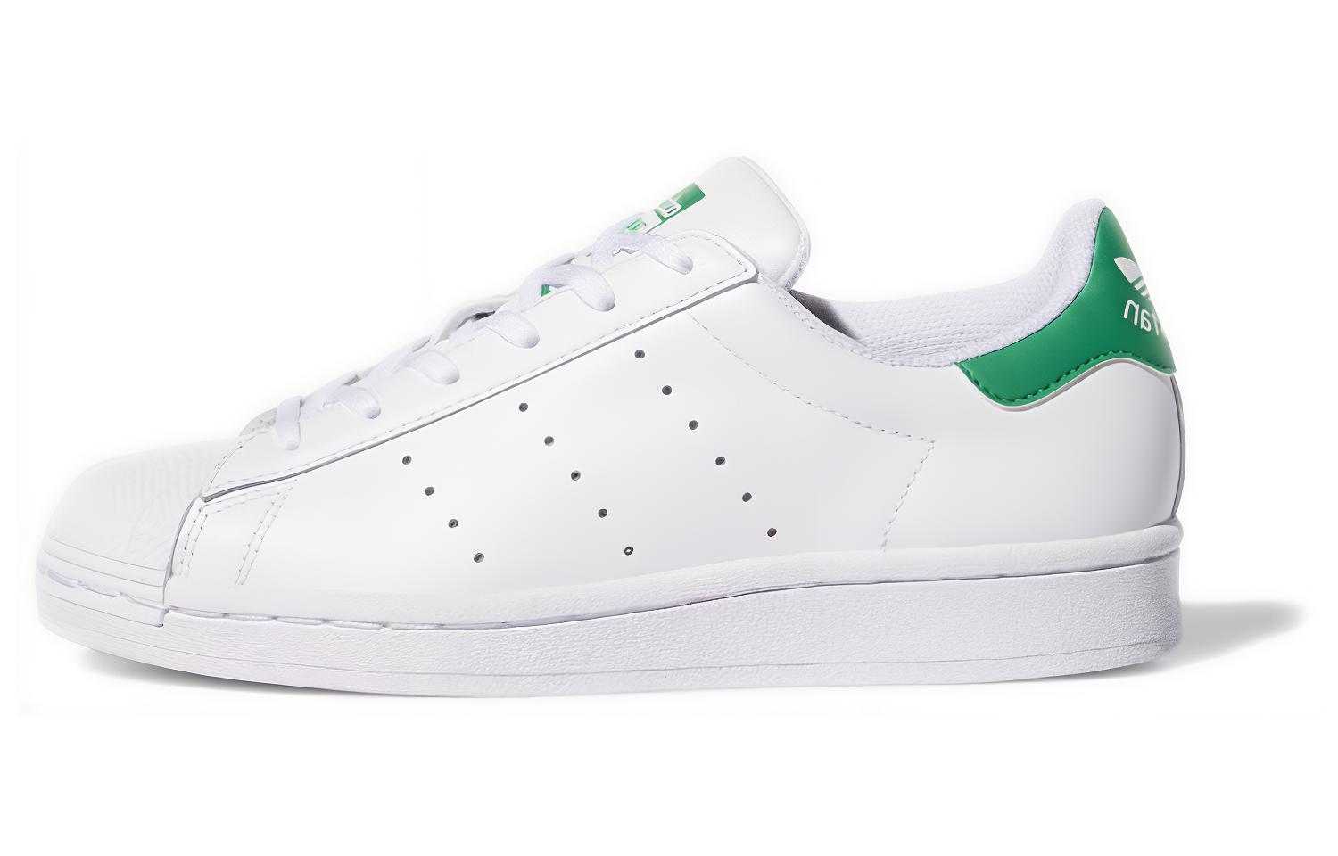 (Youth) adidas Superstar Stan Smith J 'Cloud White Green' FX1014