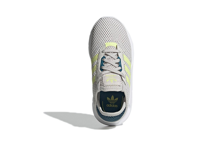 (Youth) adidas Swift Run X Little Kid 'Grey Pulse Yellow' 圖 5