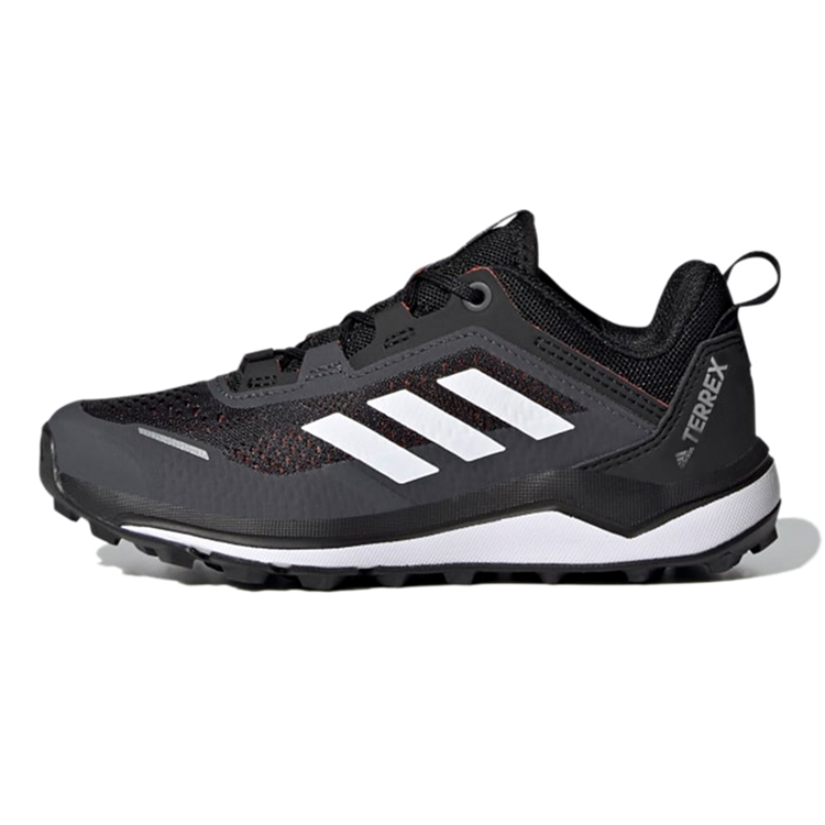 (Youth) adidas Terrex Agravic Flow Primegreen Trail Running J 'Black White' FX4101
