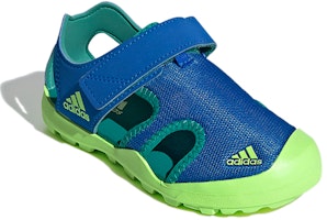 (Youth) adidas Terrex Captain Toey K Velcro Outdoor Flat Heel Colorblock Sports Blue Green Sandals EF2242 Lookbook (Youth) adidas Terrex Captain Toey K Velcro Outdoor Flat Heel Colorblock Sports Blue Green Sandals EF2242