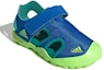 Lookbook (Youth) adidas Terrex Captain Toey K Velcro Outdoor Flat Heel Colorblock Sports Blue Green Sandals EF2242