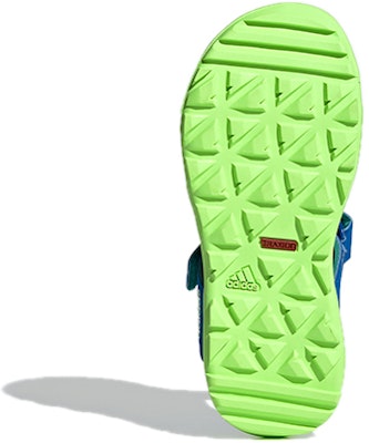 (Youth) adidas Terrex Captain Toey K Velcro Outdoor Flat Heel Colorblock Sports Blue Green Sandals EF2242 Details for (Youth) adidas Terrex Captain Toey K Velcro Outdoor Flat Heel Colorblock Sports Blue Green Sandals EF2242