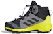 (JR) adidas Terrex Mid Gore-Tex Kasut Hiking 'Hitam Kelabu Kuning Solar' FX4166