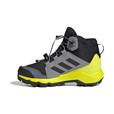 (Youth) adidas Terrex Mid GTX Hiking Shoes 'Black Grey Solar Yellow'