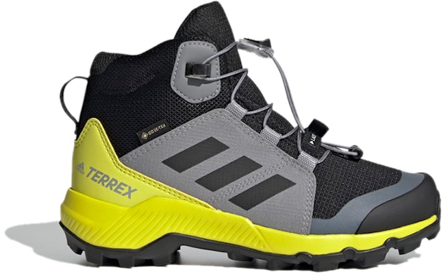 (Youth) adidas Terrex Mid Gore-Tex Hiking Shoes 'Black Grey Solar Yellow' FX4166 Order (Youth) adidas Terrex Mid Gore-Tex Hiking Shoes 'Black Grey Solar Yellow' FX4166