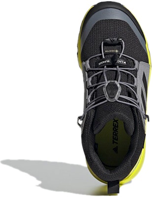 (Youth) adidas Terrex Mid Gore-Tex Hiking Shoes 'Black Grey Solar Yellow' FX4166 Purchase (Youth) adidas Terrex Mid Gore-Tex Hiking Shoes 'Black Grey Solar Yellow' FX4166