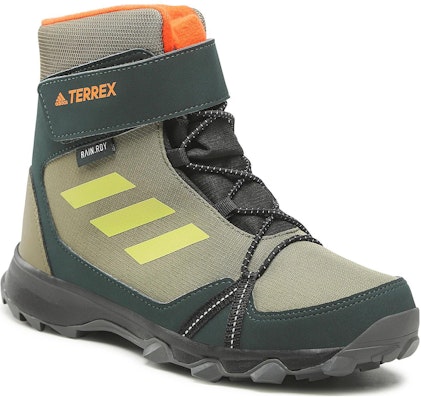 (Youth) adidas Terrex Snow CF 'Green Orange' GZ1178 Lookbook (Youth) adidas Terrex Snow CF 'Green Orange' GZ1178