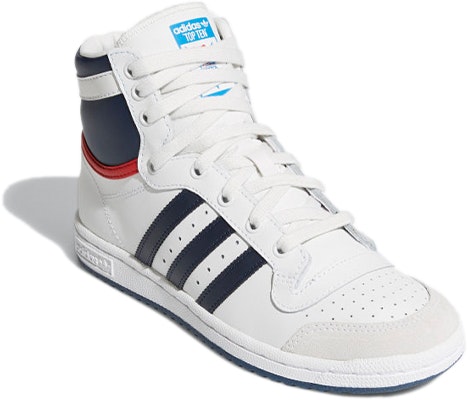 (JR) 阿迪达斯Top Ten高帮J '白色深蓝色' D74481 Lookbook (JR) 阿迪达斯Top Ten高帮J '白色深蓝色' D74481