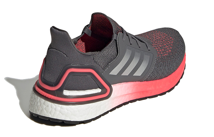 Shop 大童款 adidas Ultra Boost 20 J 灰紅