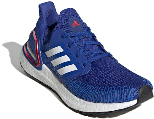 (JR) adidas Ultraboost 20 Junior ''Bleu Royal Blanc Nuage'' EG4860 Lookbook (JR) adidas Ultraboost 20 Junior ''Bleu Royal Blanc Nuage'' EG4860