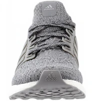 Shop 阿迪達斯 Ultraboost 3.0 J 灰色 低幫 跑步鞋 男女同款 灰黑白