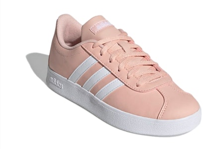 兒童 adidas neo VL Court 2.0 舒適休閒 透氣 低幫 兒童板鞋 粉 Lookbook 兒童 adidas neo VL Court 2.0 舒適休閒 透氣 低幫 兒童板鞋 粉