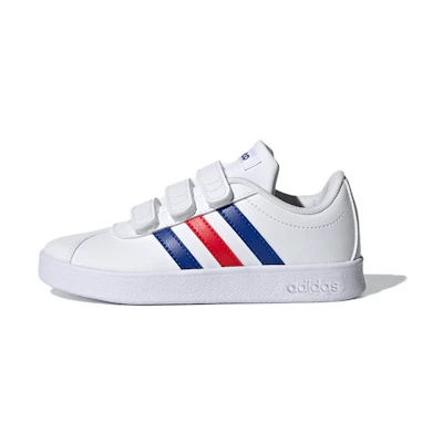 (Youth) adidas VL Court 2.0 J 'White Royal Blue Vivid Red'