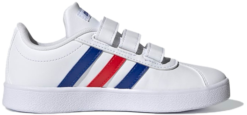 (Youth) adidas VL Court 2.0 J 'White Royal Blue Vivid Red' FY9273 Order (Youth) adidas VL Court 2.0 J 'White Royal Blue Vivid Red' FY9273