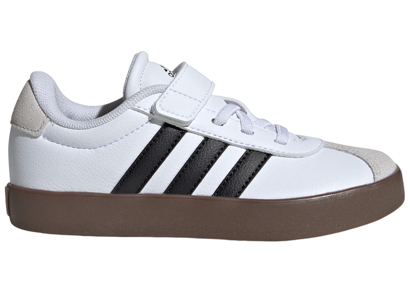 (Youth) adidas VL Court 3.0 EL J 'White Black Gum' ID9155