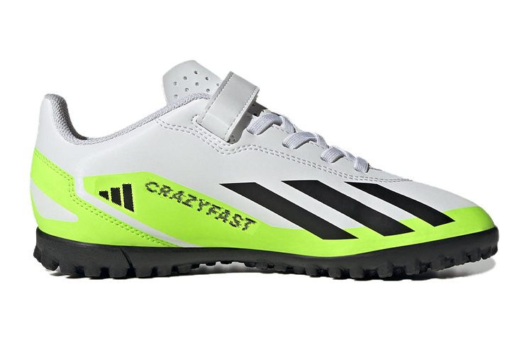 Order (JR) adidas X Crazyfast.4 Klettverschluss Schuhe ''Weiß Schwarz Lucid Lemon'' IE1592