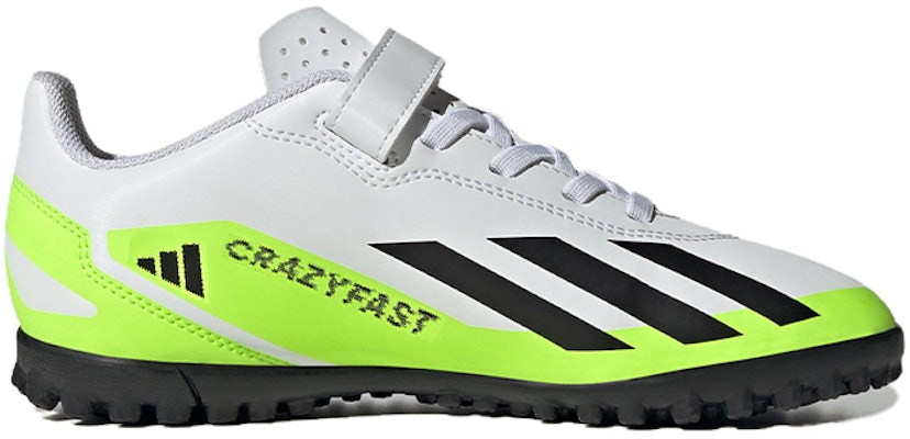 (Youth) adidas X Crazyfast.4 Hook-And-Loop Shoes 'White Black Lucid Lemon' IE1592 Order (Youth) adidas X Crazyfast.4 Hook-And-Loop Shoes 'White Black Lucid Lemon' IE1592