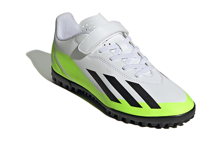 Lookbook (JR) adidas X Crazyfast.4 Klettverschluss Schuhe ''Weiß Schwarz Lucid Lemon'' IE1592