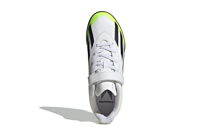 Purchase (JR) adidas X Crazyfast.4 Klettverschluss Schuhe ''Weiß Schwarz Lucid Lemon'' IE1592