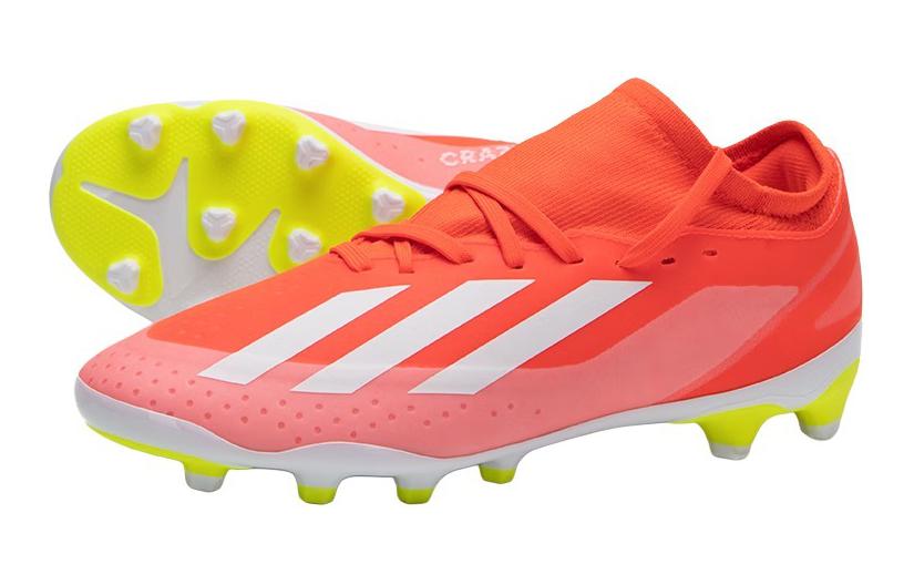 Lookbook 大童 adidas X CRAZYFAST LEAGUE 舒適百搭 防滑減震 低筒 兒童足球鞋 橙白