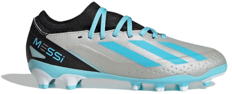 (JR) adidas X Crazyfast Messi.3 MG Sepatu Bola 'Silver Bliss Blue Black' IE4081 Order (JR) adidas X Crazyfast Messi.3 MG Sepatu Bola 'Silver Bliss Blue Black' IE4081