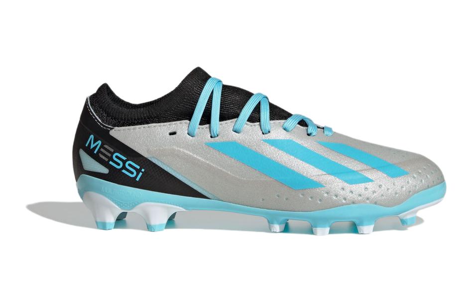 Order (JR) adidas X Crazyfast Messi.3 MG Sepatu Bola 'Silver Bliss Blue Black' IE4081