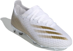 (JR) adidas X Ghosted.3 FG J 'Putih Emas Metalik Melange' EG8210 Lookbook (JR) adidas X Ghosted.3 FG J 'Putih Emas Metalik Melange' EG8210