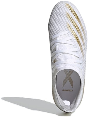 (Youth) adidas X Ghosted.3 FG J 'White Metallic Gold Melange' EG8210 Purchase (Youth) adidas X Ghosted.3 FG J 'White Metallic Gold Melange' EG8210