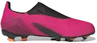 Order 兒童 adidas X Ghosted.3 硬地輕便防滑足球鞋 粉黑