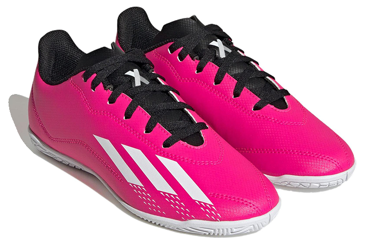 Lookbook 兒童 adidas X Speedportal.4 IN J IC 室內球場 減震防滑耐磨 足球鞋 粉白
