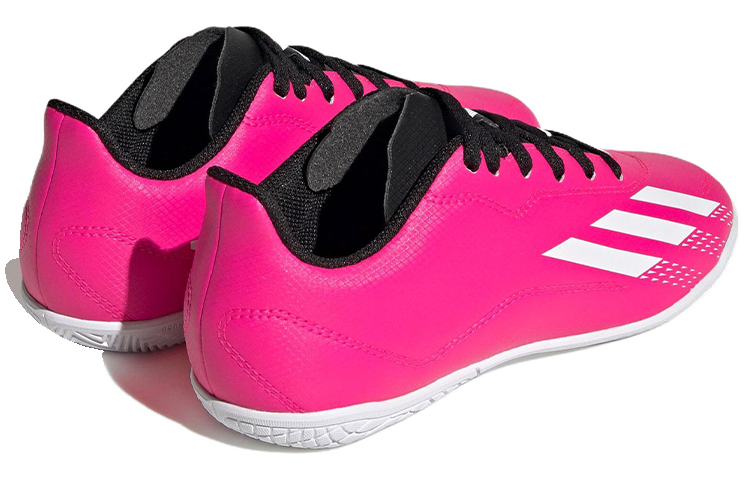 Shop 兒童 adidas X Speedportal.4 IN J IC 室內球場 減震防滑耐磨 足球鞋 粉白