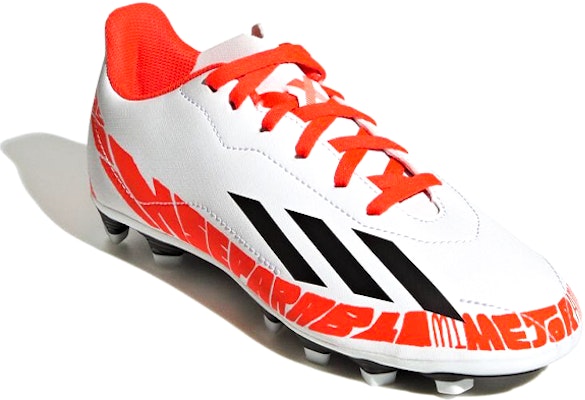 (Youth) adidas X Speedportal Messi.4 FG J 'White Solar Red' GW8398 Lookbook (Youth) adidas X Speedportal Messi.4 FG J 'White Solar Red' GW8398