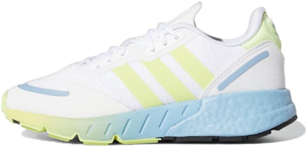 大童 adidas originals ZX 1K Boost J 減震防滑 低筒運動鞋 白黃藍 Buy 大童 adidas originals ZX 1K Boost J 減震防滑 低筒運動鞋 白黃藍