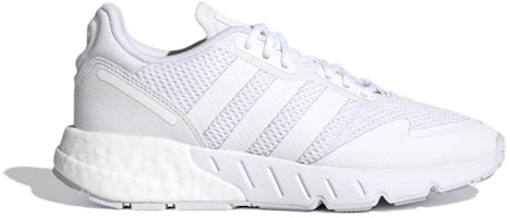 (Youth) adidas ZX 1K Boost J 'Triple White' S42589 (Youth) adidas ZX 1K Boost J 'Triple White' S42589