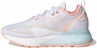 (Youth) adidas ZX 2K Big Kid 'White Haze Coral' GZ7456 (Youth) adidas ZX 2K Big Kid 'White Haze Coral' GZ7456