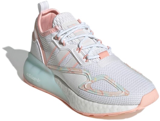 (JR) adidas ZX 2K Kanak-Kanak 'White Haze Coral' GZ7456 Lookbook (JR) adidas ZX 2K Kanak-Kanak 'White Haze Coral' GZ7456