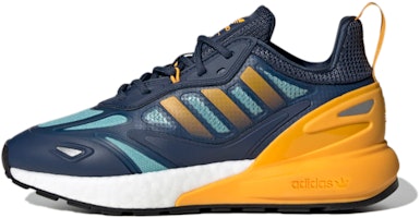 (Youth) adidas ZX 2K Boost 2.0 J 'Crew Navy Semi Solar Gold' GZ7501 (Youth) adidas ZX 2K Boost 2.0 J 'Crew Navy Semi Solar Gold' GZ7501