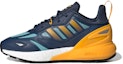 Buy (JR) adidas ZX 2K Boost 2.0 J 'Navy Krew Emas Solar' GZ7501
