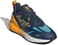Lookbook (JR) adidas ZX 2K Boost 2.0 J 'Navy Krew Emas Solar' GZ7501