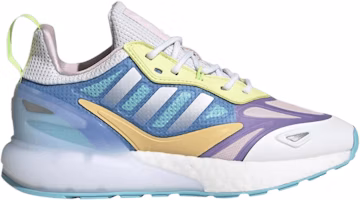 (Youth) adidas ZX 2K Boost 2.0 J 'White Light Purple' GZ7502 (Youth) adidas ZX 2K Boost 2.0 J 'White Light Purple' GZ7502