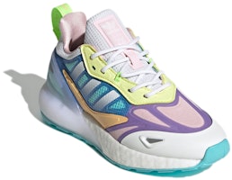 (JR) adidas ZX 2K Boost 2.0 J 'Putih Ungu Terang' GZ7502 Lookbook (JR) adidas ZX 2K Boost 2.0 J 'Putih Ungu Terang' GZ7502