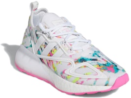 大童 adidas Originals ZX 2K Boost J 白粉 Order 大童 adidas Originals ZX 2K Boost J 白粉