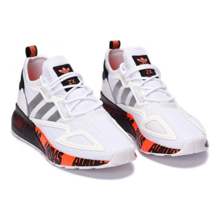 (Youth) adidas ZX 2K Boost J 'Bold Logo Graphic - White' 圖 3