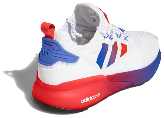 (JR) adidas ZX 2K Boost J 'Putih Solar Merah' FX9519 Shop (JR) adidas ZX 2K Boost J 'Putih Solar Merah' FX9519